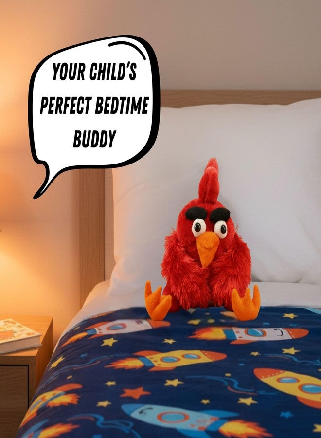 Tickles Sitting Angry Bird Stuffed Soft Plush Toy for Kids Birthday Gifts (Size: 22 cm Color: Red) - Image 5